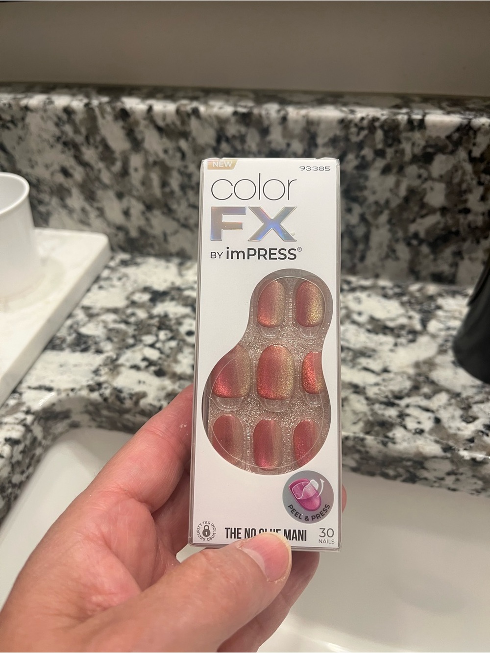 color FX by imPRESS Shimmer Press-On Nails in Rose Gold
